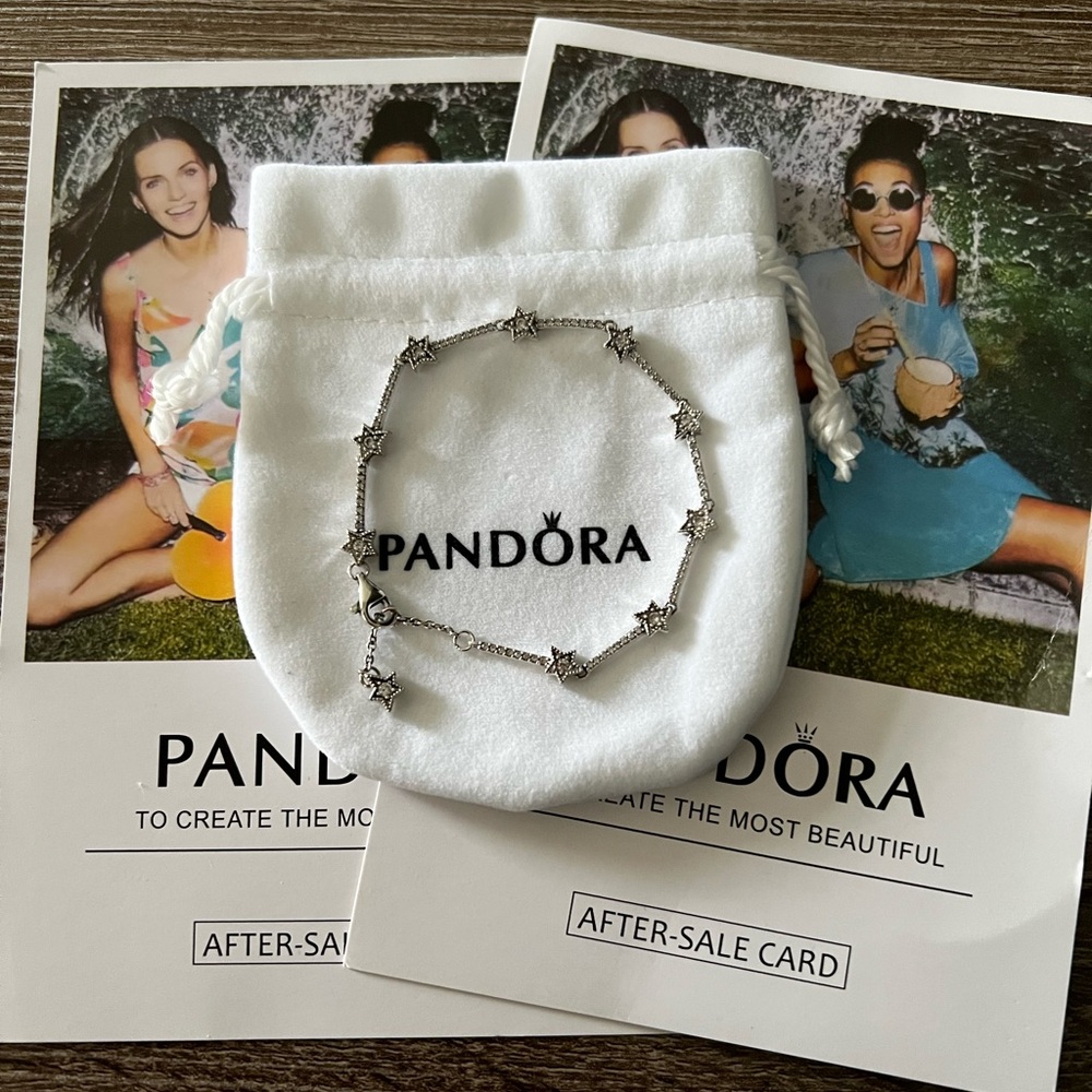 Pandora celestial stars charms bracelet